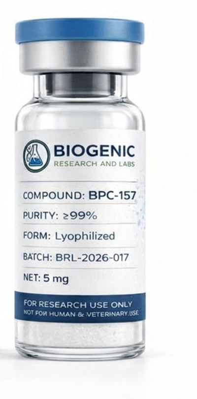 BPC-157 5mg lyophilized powder research vial