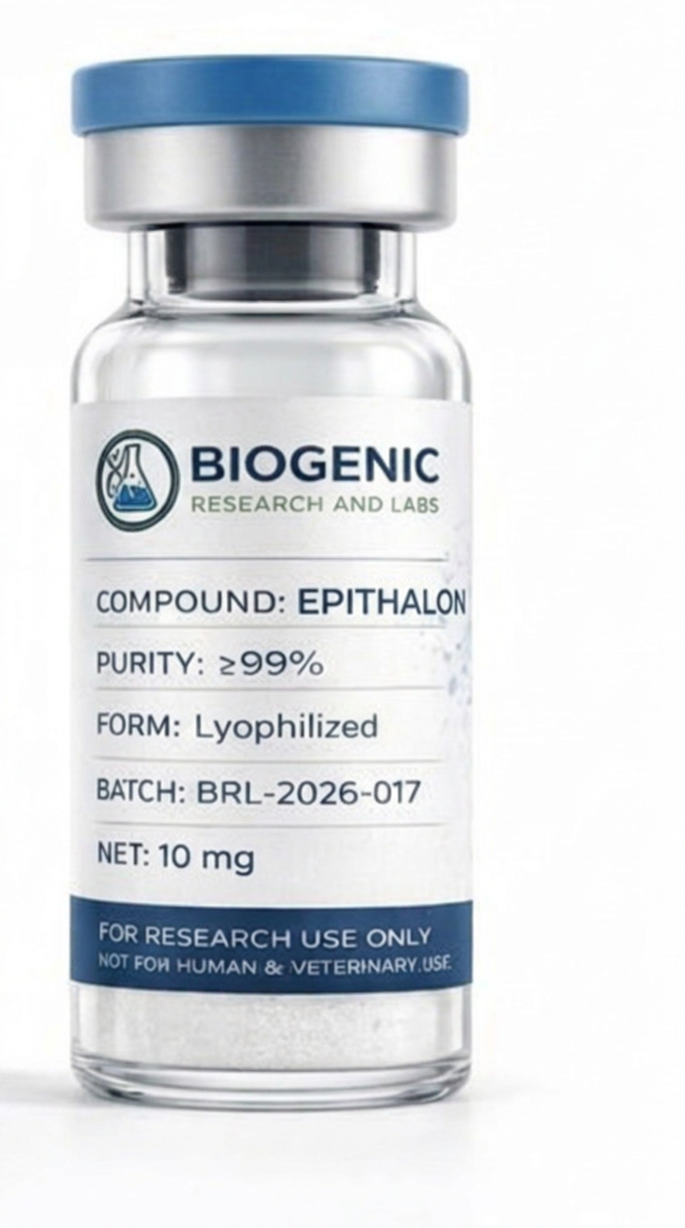 EPITHALON 10mg lyophilized powder research vial