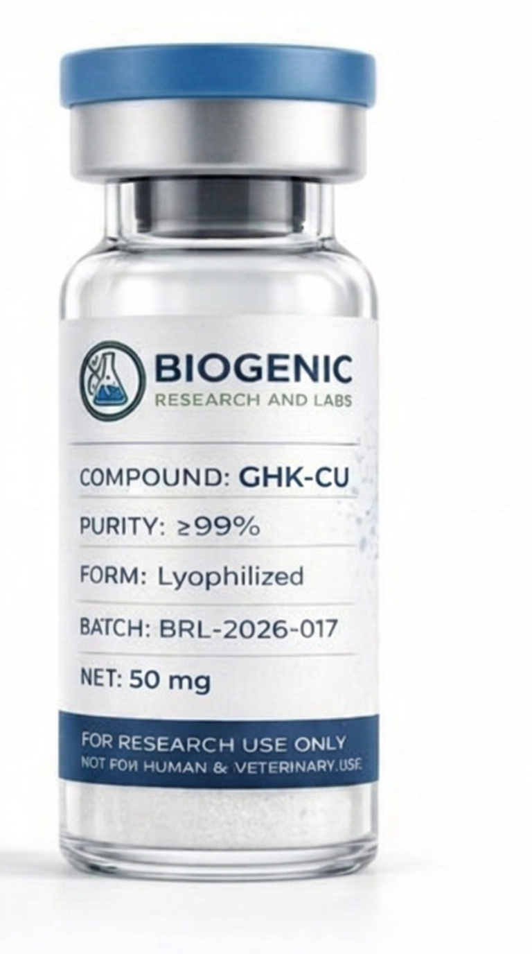 GHK-CU 50mg lyophilized powder research vial