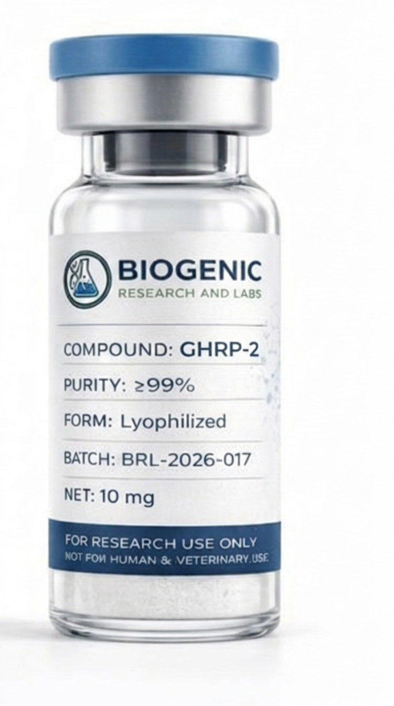 GHRP-2 10mg lyophilized powder research vial