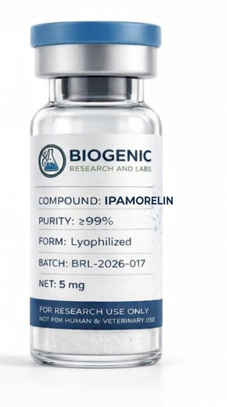 IPAMORELIN 5mg lyophilized powder research vial