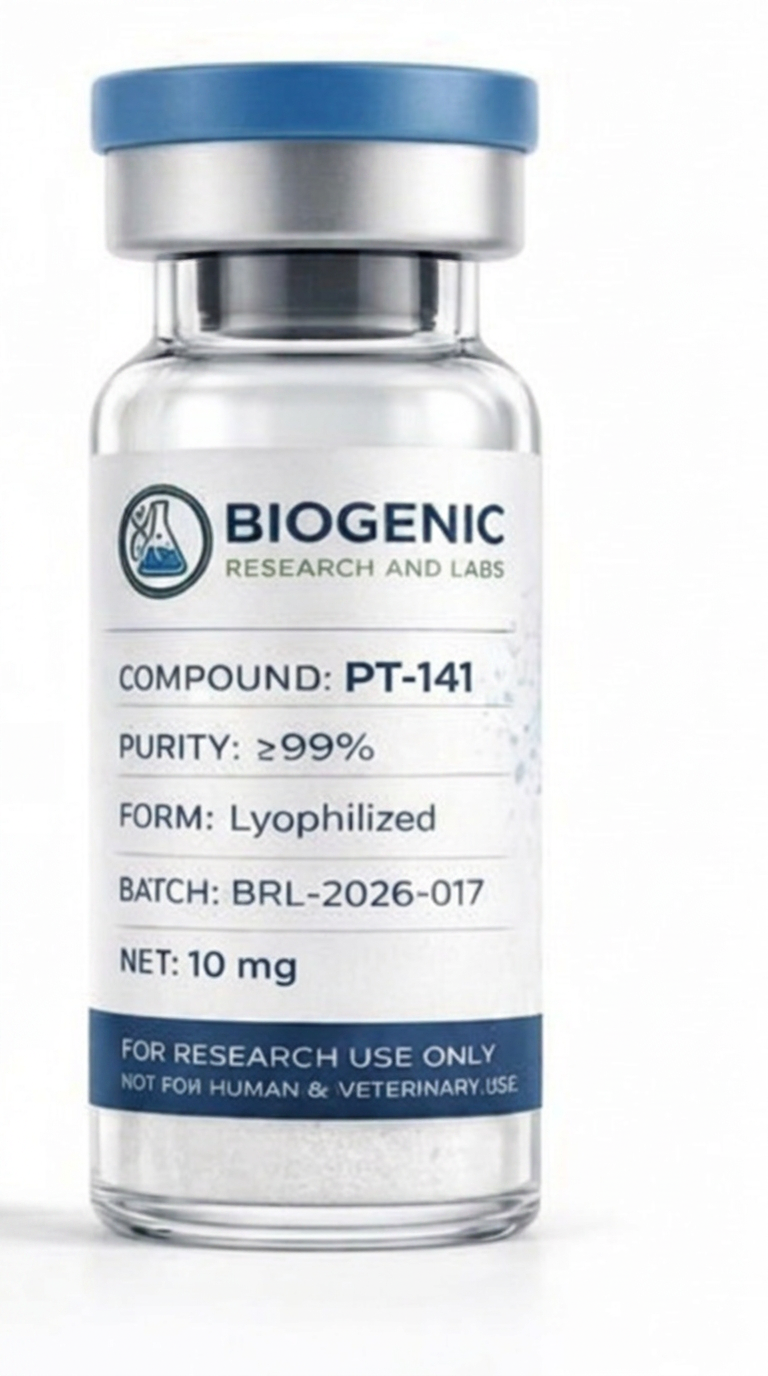 PT-141 10mg lyophilized powder research vial
