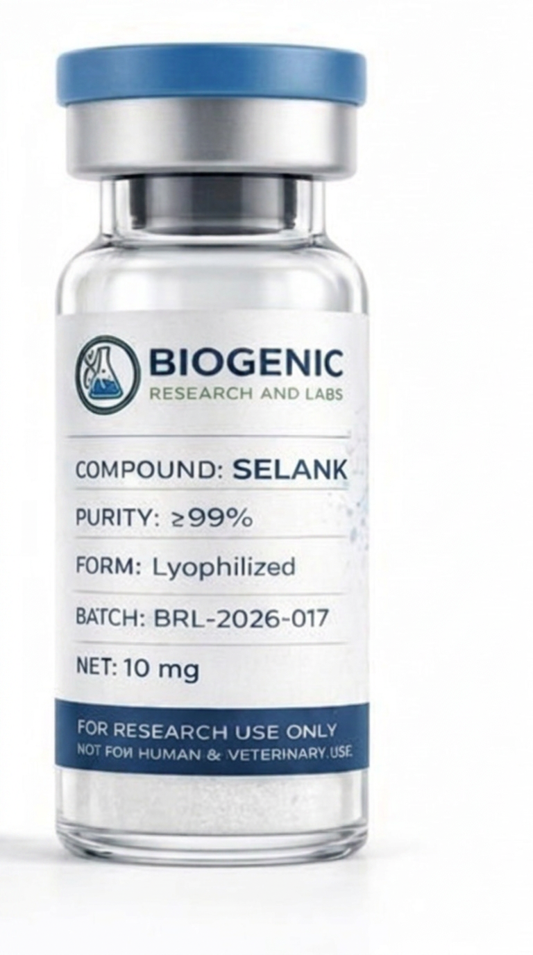 SELANK 10mg lyophilized powder research vial