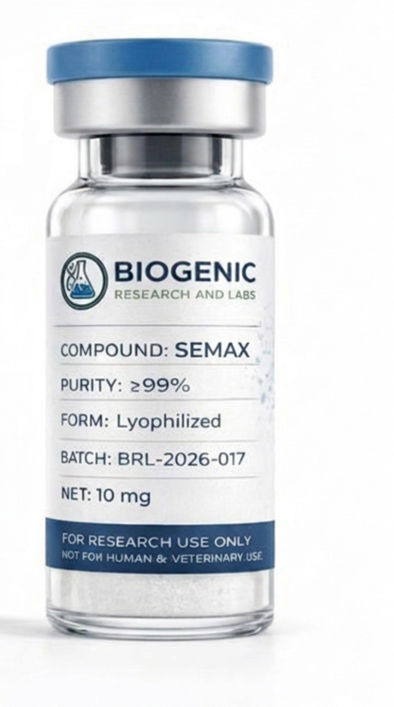 SEMAX 10mg lyophilized powder research vial